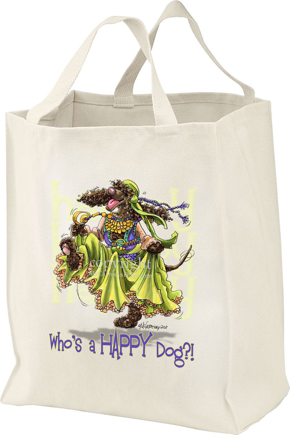 Irish Water Spaniel - Who's A Happy Dog - Tote Bag