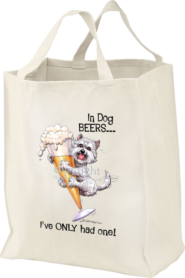 West Highland Terrier - Dog Beers - Tote Bag