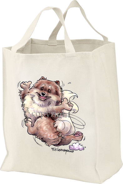 Pomeranian - Happy Dog - Tote Bag