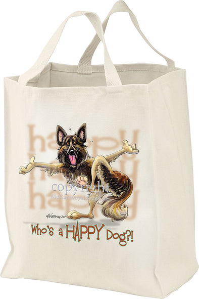 Belgian Tervuren - Who's A Happy Dog - Tote Bag