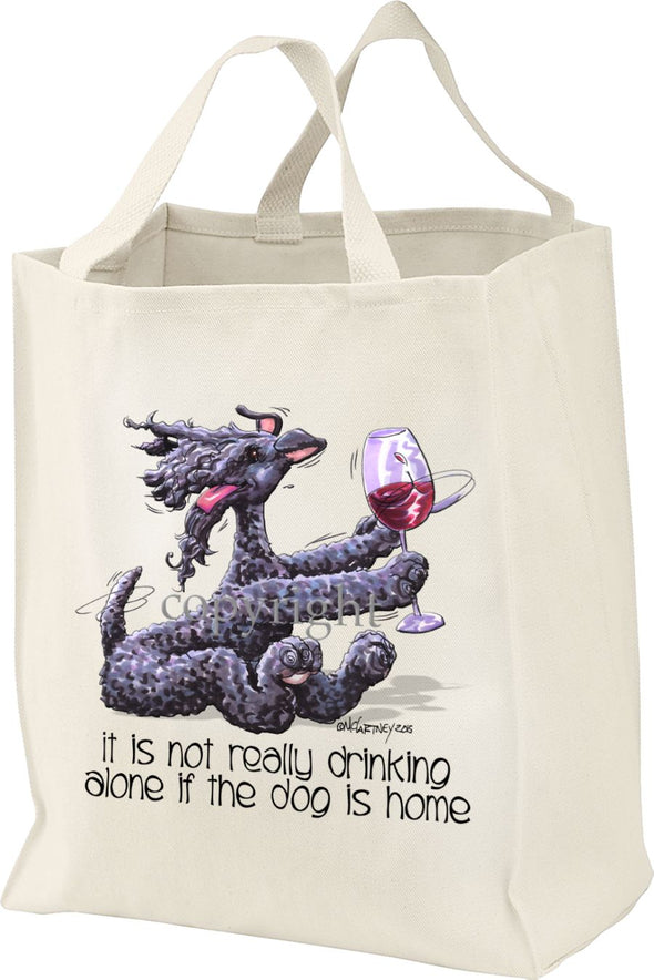 Kerry Blue Terrier - It's Not Drinking Alone - Tote Bag