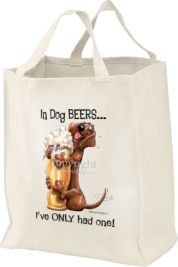 Dachshund - Dog Beers - Tote Bag