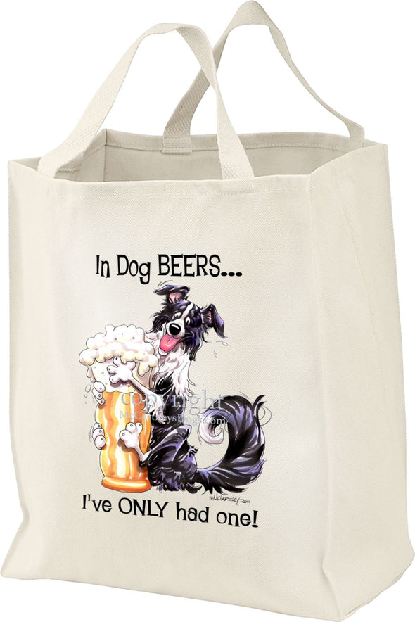 Border Collie - Dog Beers - Tote Bag