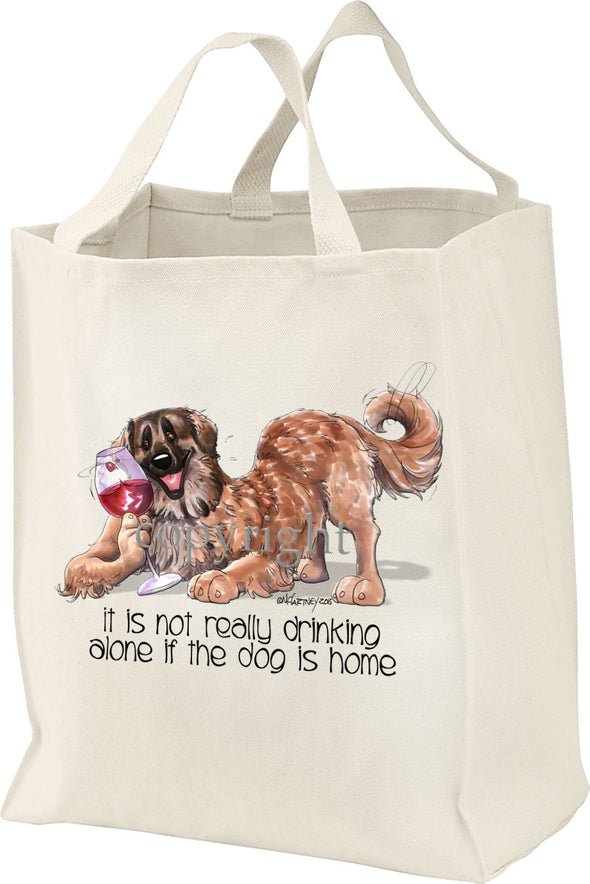 Leonberger - It's Not Drinking Alone - Tote Bag