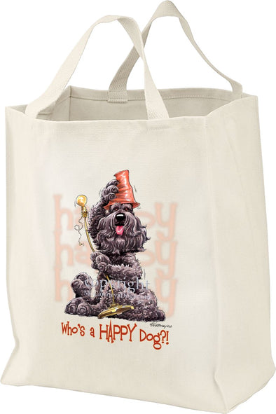 Bouvier Des Flandres - Who's A Happy Dog - Tote Bag