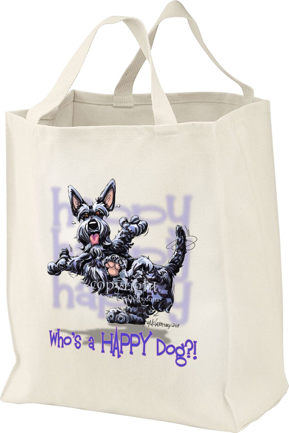 Scottish Terrier - Who's A Happy Dog - Tote Bag