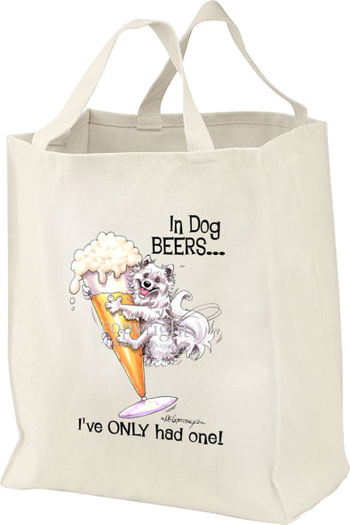 American Eskimo Dog - Dog Beers - Tote Bag