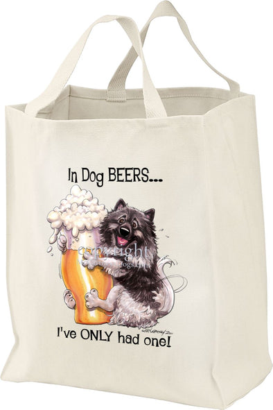 Keeshond - Dog Beers - Tote Bag