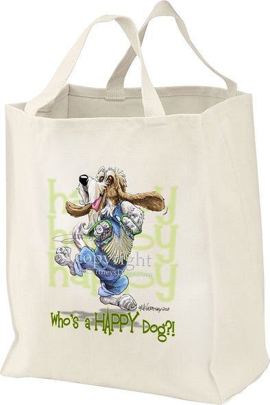 Petit Basset Griffon Vendeen - Who's A Happy Dog - Tote Bag