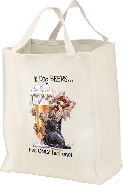 Yorkshire Terrier - Dog Beers - Tote Bag