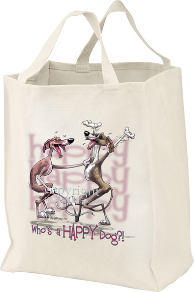 Italian Greyhound - Who's A Happy Dog - Tote Bag