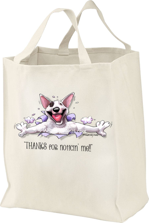 Bull Terrier - Noticing Me - Mike's Faves - Tote Bag