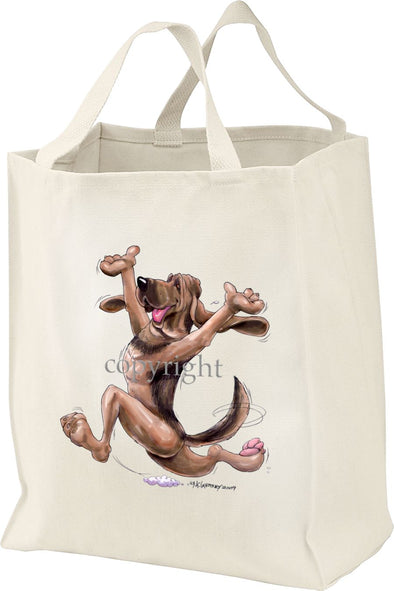Bloodhound - Happy Dog - Tote Bag