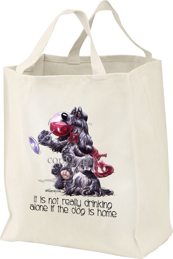 English Cocker Spaniel - It's Not Drinking Alone - Tote Bag