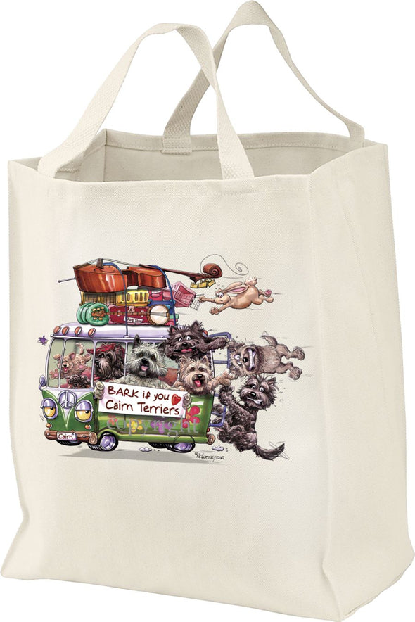 Cairn Terrier - Bark If You Love Dogs - Tote Bag