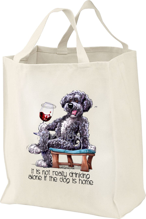 Portuguese Water Dog - It's Not Drinking Alone - Tote Bag