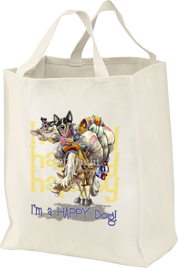 Australian Cattle Dog - 2 - Who's A Happy Dog - Tote Bag