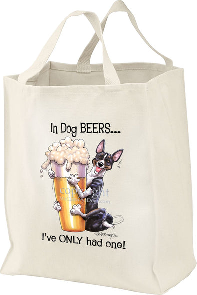 Basenji  Black Tri - Dog Beers - Tote Bag