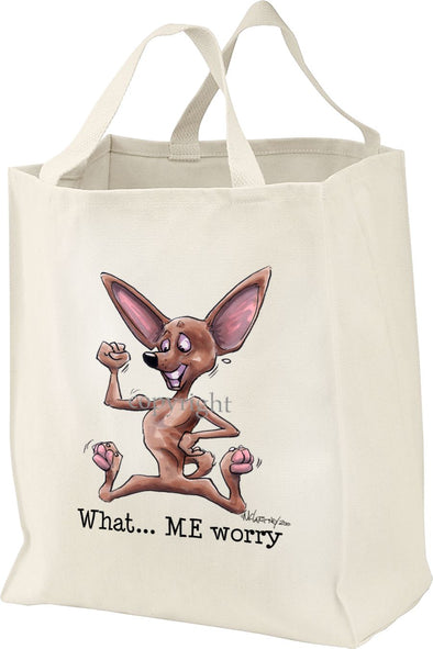 Chihuahua - What Me Worry - Mike's Faves - Tote Bag