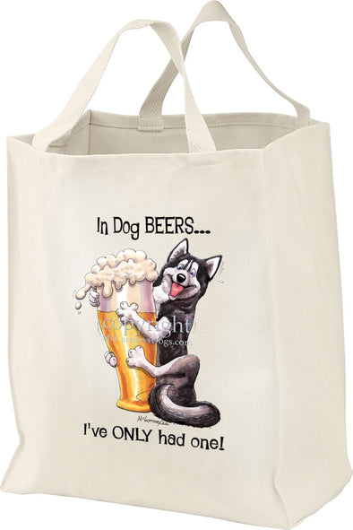 Siberian Husky - Dog Beers - Tote Bag