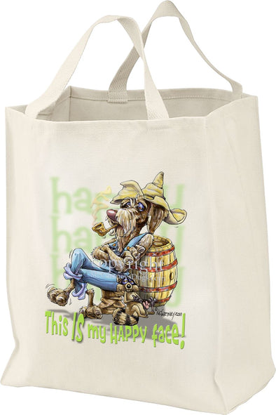 German Wirehaired Pointer - Who's A Happy Dog - Tote Bag