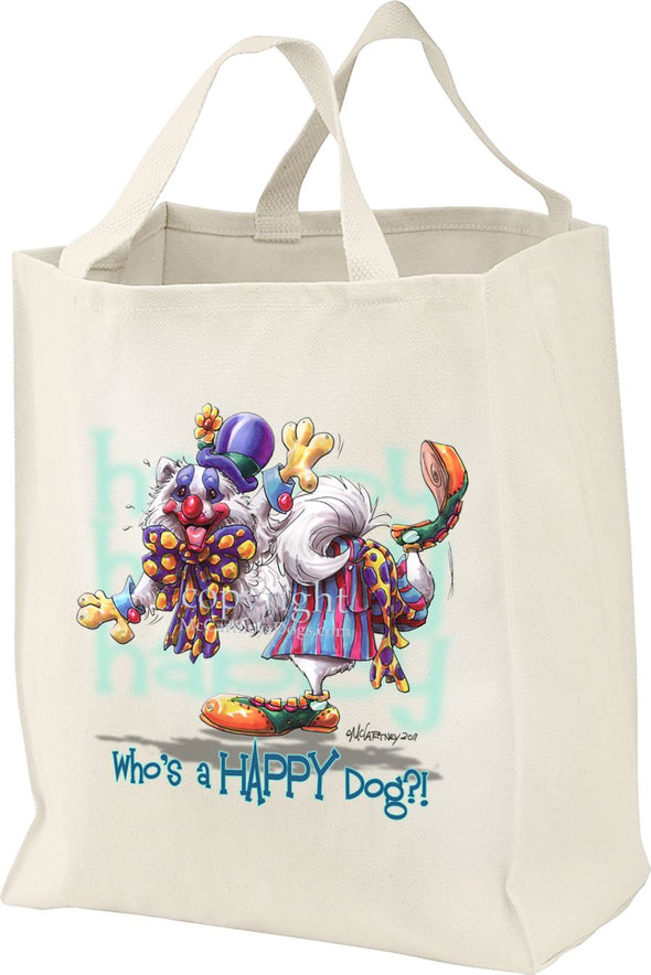 American Eskimo Dog - Who's A Happy Dog - Tote Bag