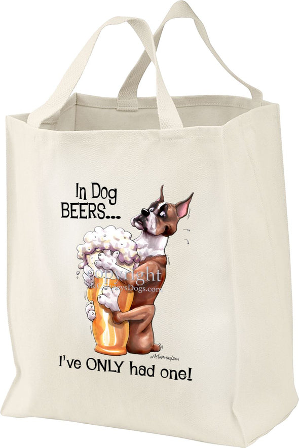 Boxer - Dog Beers - Tote Bag