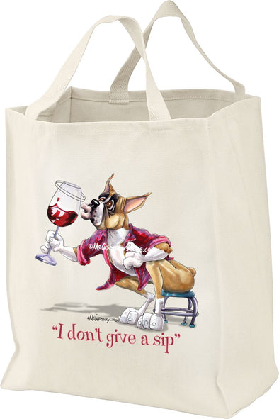 Boxer - I Don't Give a Sip - Tote Bag