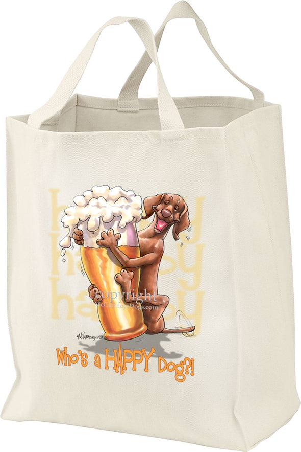 Vizsla - Who's A Happy Dog - Tote Bag