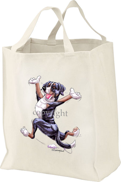 Greater Swiss Mountain Dog - Happy Dog - Tote Bag