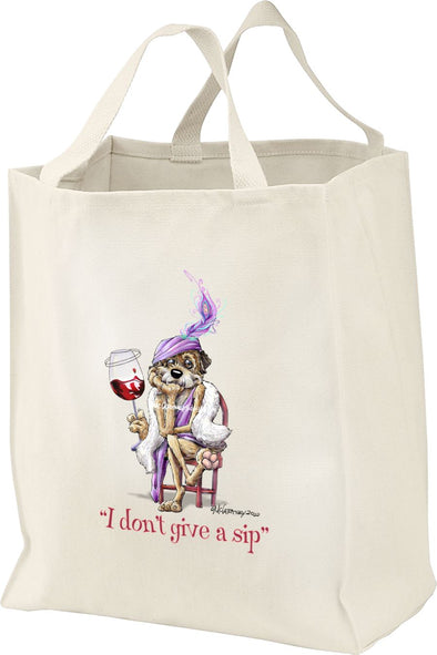 Border Terrier - I Don't Give a Sip - Tote Bag