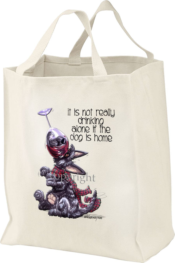 Scottish Terrier - It's Not Drinking Alone - Tote Bag