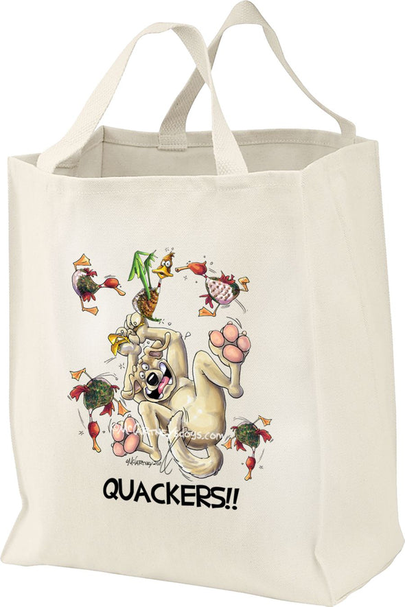 Labrador Retriever  Yellow - Quackers - Mike's Faves - Tote Bag