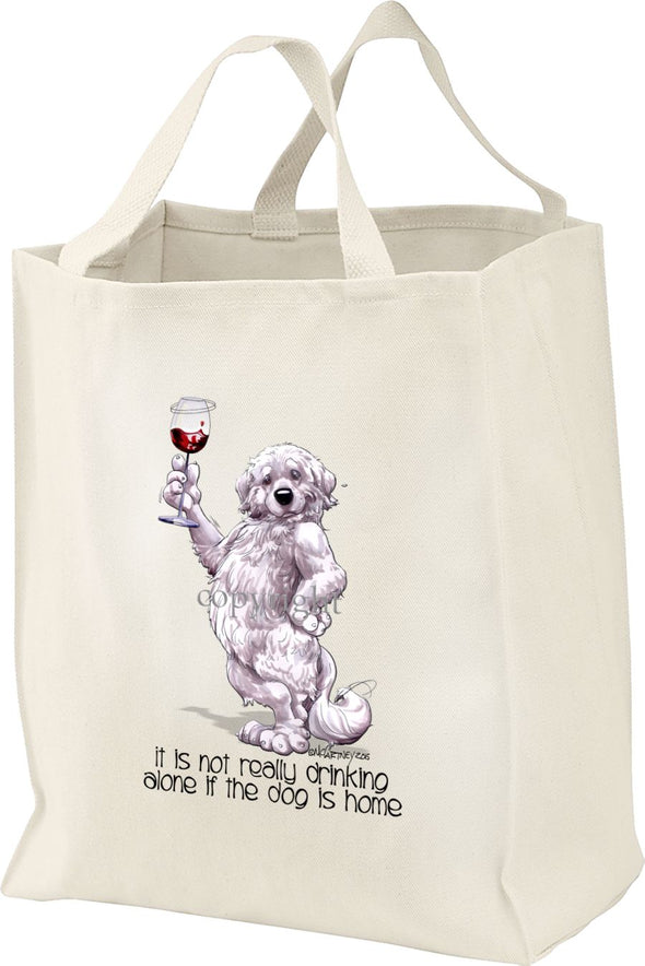 Great Pyrenees - It's Not Drinking Alone - Tote Bag
