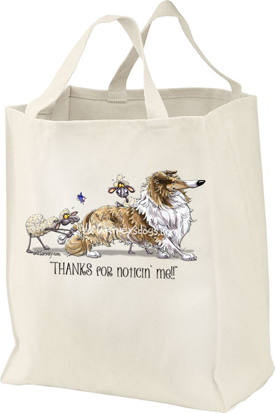 Collie - Noticing Me - Mike's Faves - Tote Bag