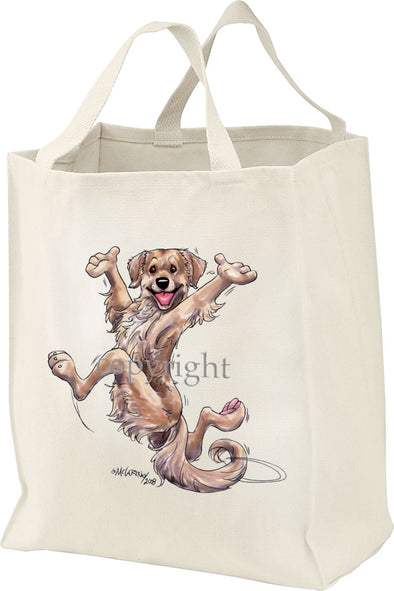 Golden Retriever - Happy Dog - Tote Bag