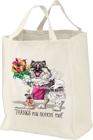 Keeshond - Noticing Me - Mike's Faves - Tote Bag