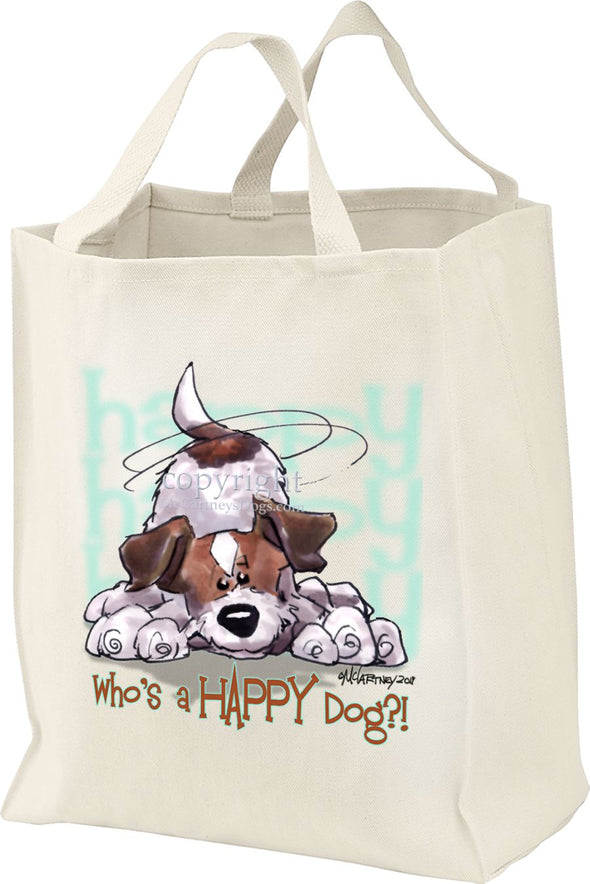 Parson Russell Terrier - Who's A Happy Dog - Tote Bag