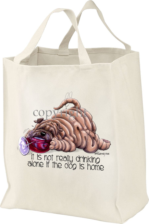 Shar Pei - It's Not Drinking Alone - Tote Bag