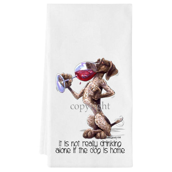 German Shorthaired Pointer - It's Not Drinking Alone - Towel