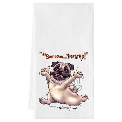Pug - Treats - Towel