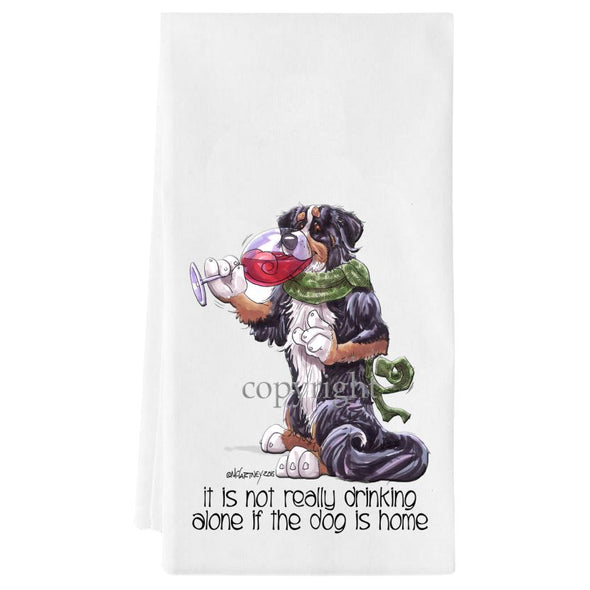 Bernese Mountain Dog - It's Not Drinking Alone - Towel