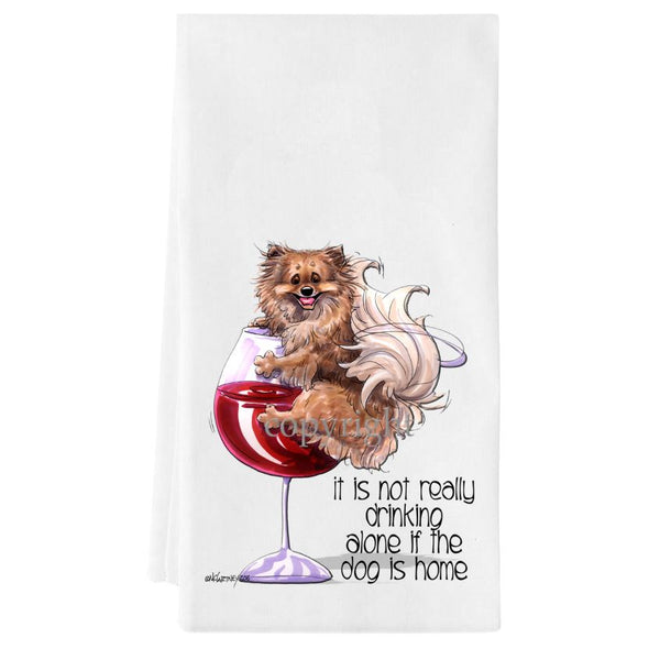 Pomeranian - It's Not Drinking Alone - Towel