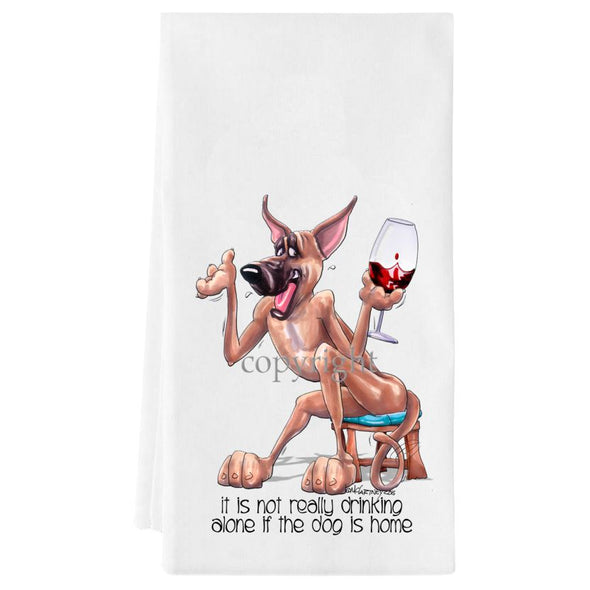 Great Dane - It's Not Drinking Alone - Towel
