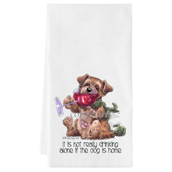 Norfolk Terrier - It's Not Drinking Alone - Towel