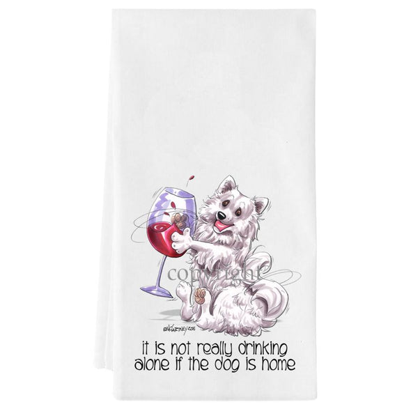 American Eskimo Dog - It's Not Drinking Alone - Towel
