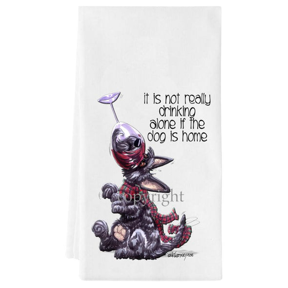 Scottish Terrier - It's Not Drinking Alone - Towel