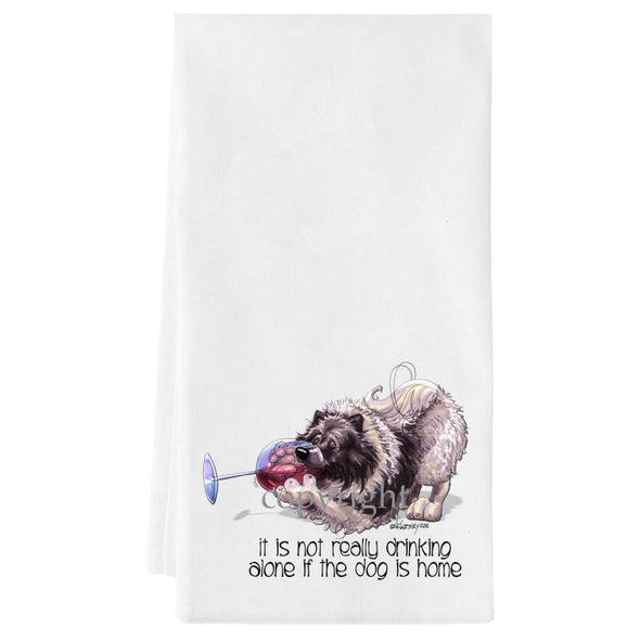 Keeshond - It's Not Drinking Alone - Towel