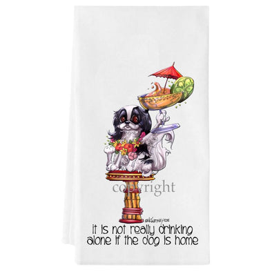 Japanese Chin - It's Not Drinking Alone - Towel