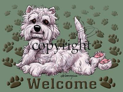 West Highland Terrier - Welcome - Mat